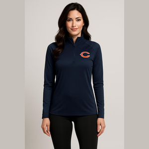 NFL Chicago Bears Blue Quarter-Zip Pullover